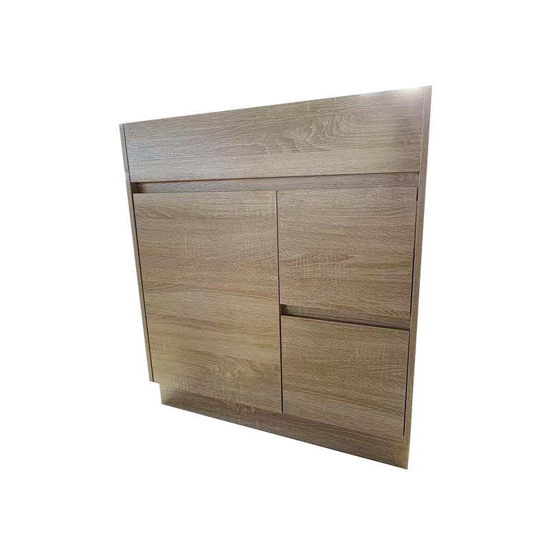 750 Melamine Wood Grain Bathroom Cabinet