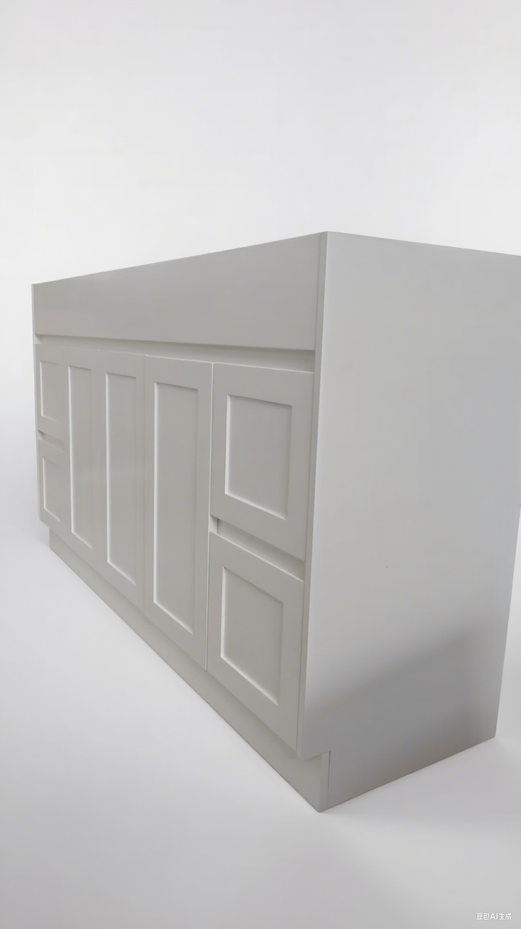 1500 White Matte Painting Bathroom Cabinet