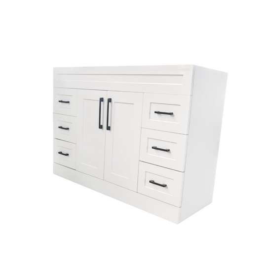1200 White PVC Bathroom Cabinet With Shaker