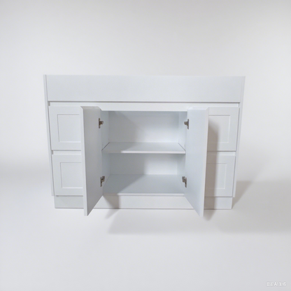 1200 White Matte Painting Bathroom Cabinet