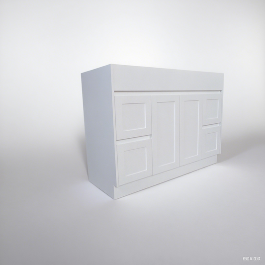 1200 White Matte Painting Bathroom Cabinet