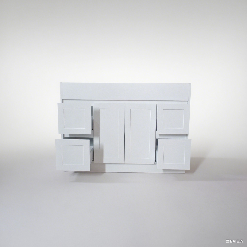 1200 White Matte Painting Bathroom Cabinet