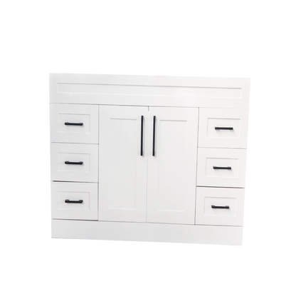 1200 White PVC Bathroom Cabinet With Shaker