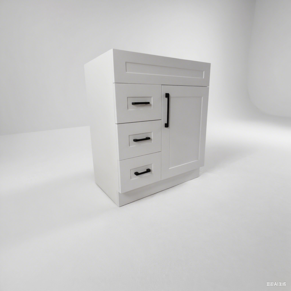 PVFS-750-R  White Oak Bathroom cabinet