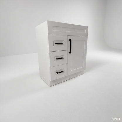 PVFS-750-R  White Oak Bathroom cabinet