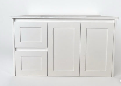 900 White Matte Painting  Wall Hung Vanity