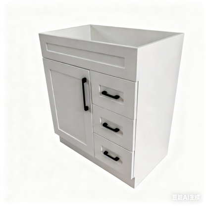 PVFS-750-L  White Oak Bathroom cabinet