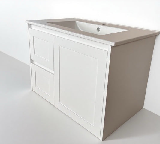 750 White Matte Painting  Wall Hung Vanity