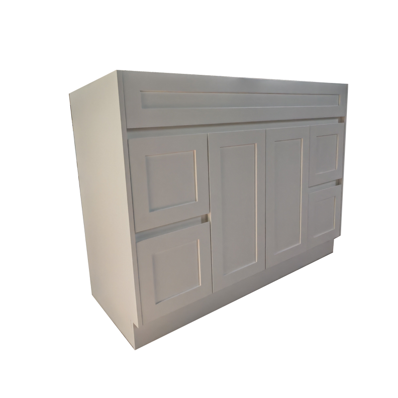 1200 White Matte Painting Bathroom Cabinet With Shaker 1