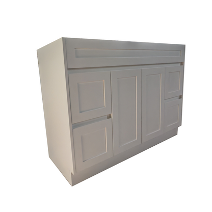 1200 White Matte Painting Bathroom Cabinet With Shaker 1