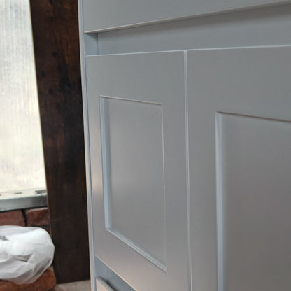 1200 White Matte Painting Bathroom Cabinet With Shaker 1