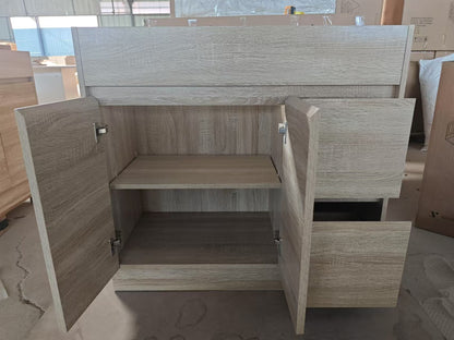 900 Melamine Wood Grain Bathroom Cabinet