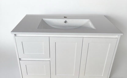 900 White Matte Painting  Wall Hung Vanity