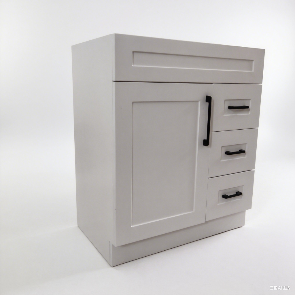 PVFS-750-L  White Oak Bathroom cabinet