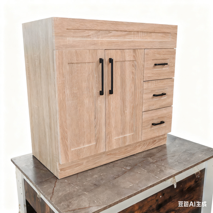 PVFS-Wood Grain 900-01-L  Bathroom cabinet