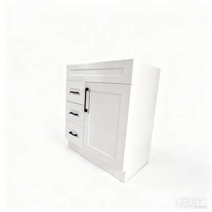 PVFS-750-R  White Oak Bathroom cabinet