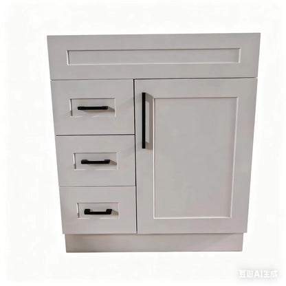 PVFS-750-L  White Oak Bathroom cabinet