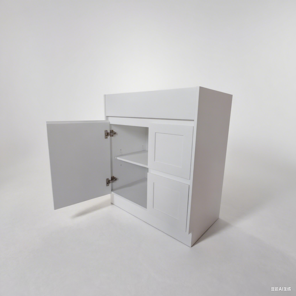 750 White Matte Painting Bathroom Cabinet