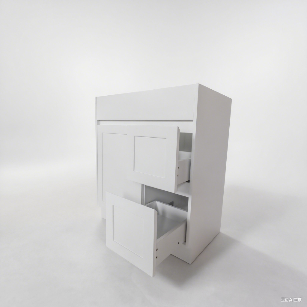 750 White Matte Painting Bathroom Cabinet