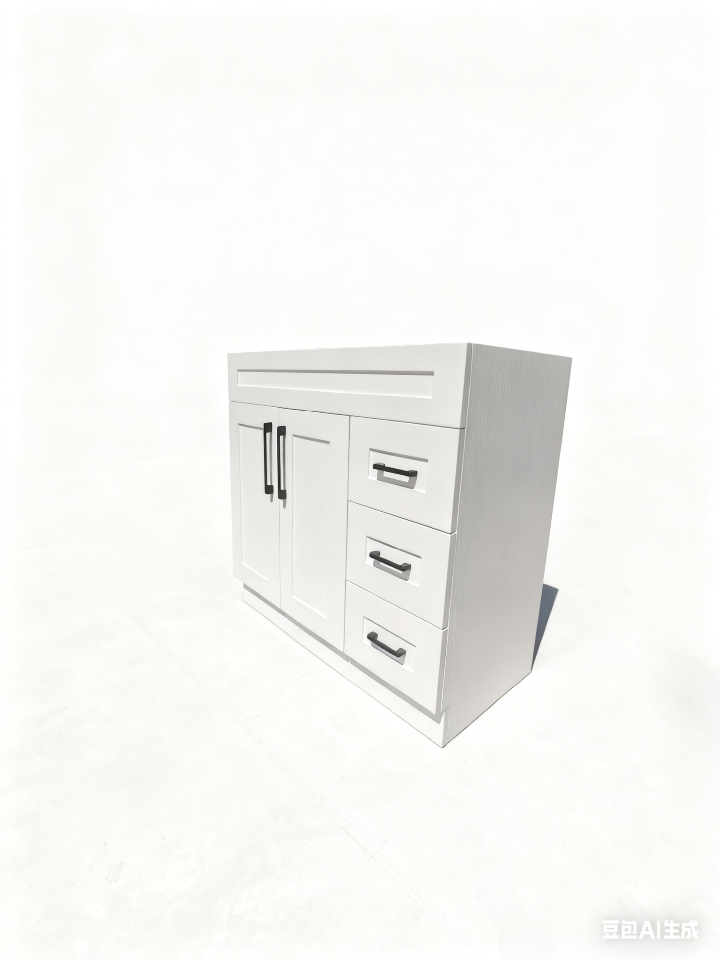 PVFS-900-L  White Oak Bathroom cabinet