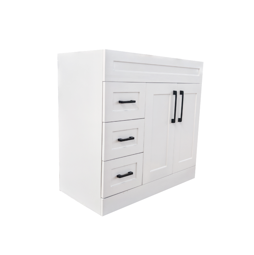 900 PVC White Bathroom Cabinet With Shaker