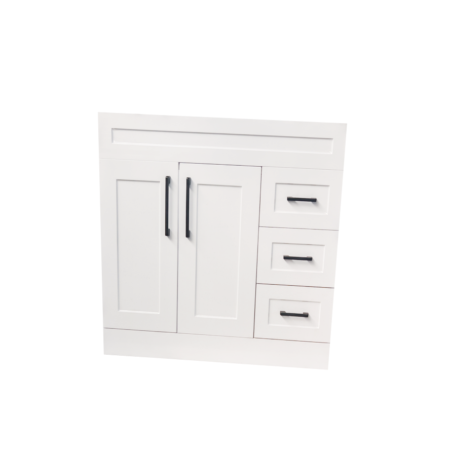 900 PVC White Bathroom Cabinet With Shaker