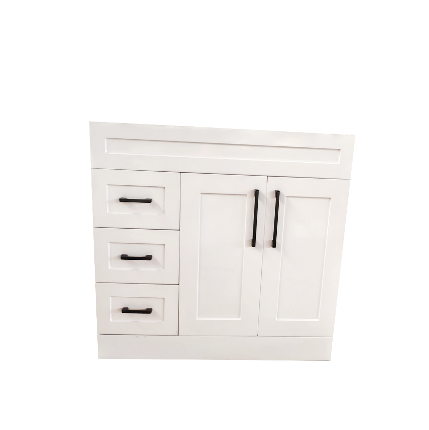 900 PVC White Bathroom Cabinet With Shaker