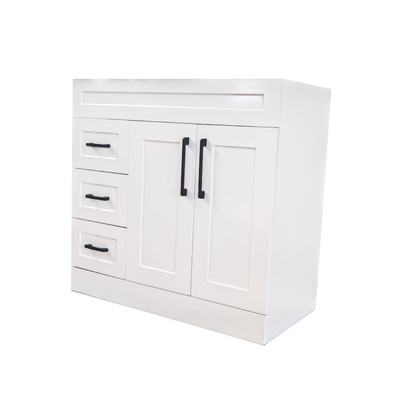 900 PVC White Bathroom Cabinet With Shaker