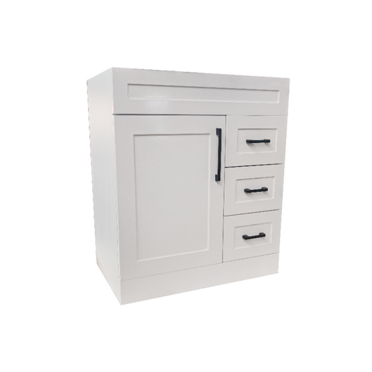 750 PVC White Bathroom Cabinet With Shaker