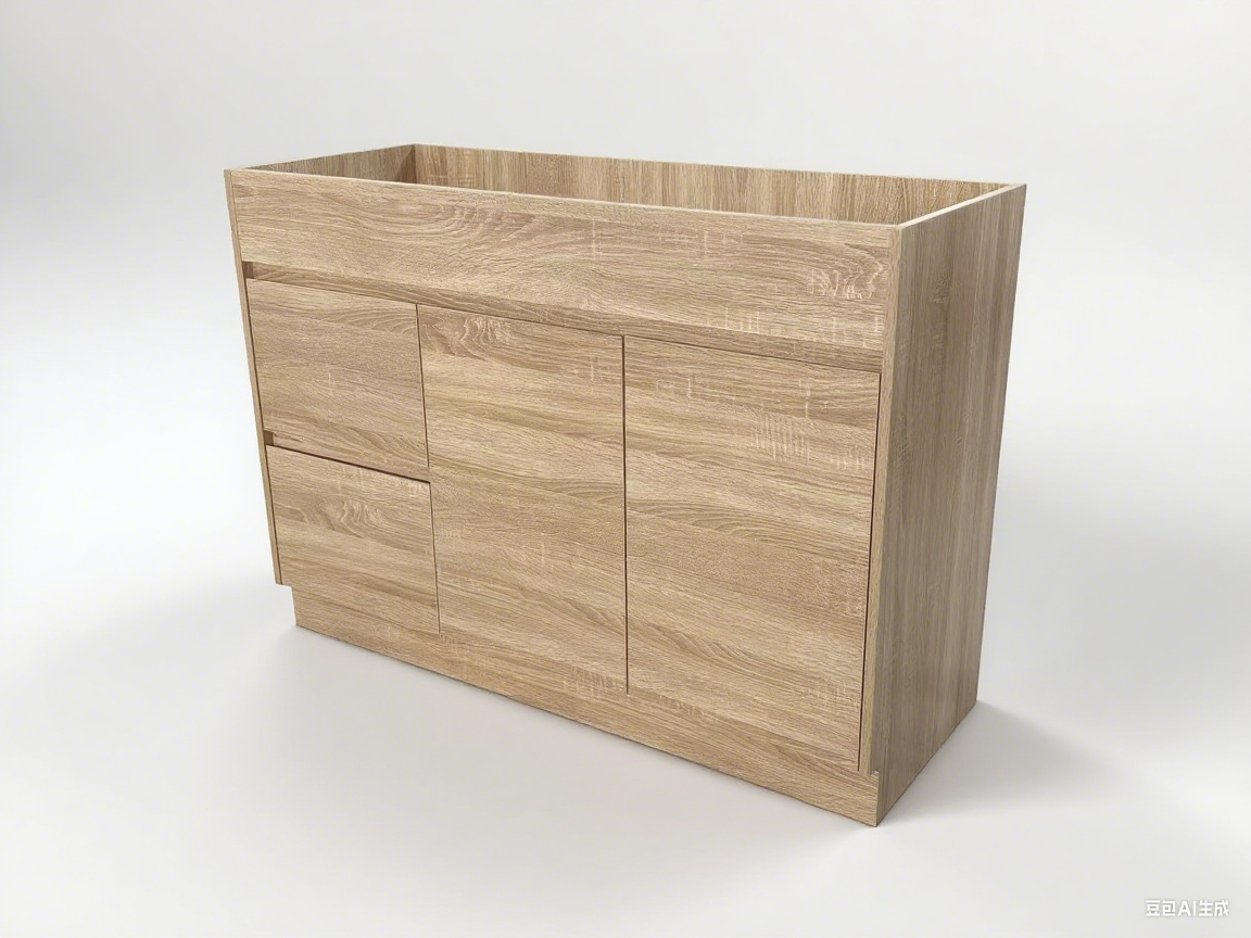 1200 Melamine Wood Grain Bathroom Cabinet